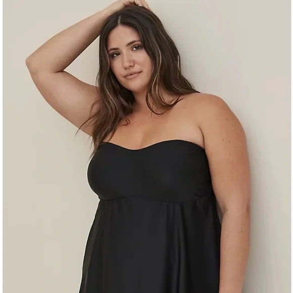 TORRID Wireless Swim Dress - Picture 2 of 7